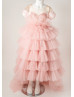 Pink Ruffled Flower Girl Dress Birthday Dress